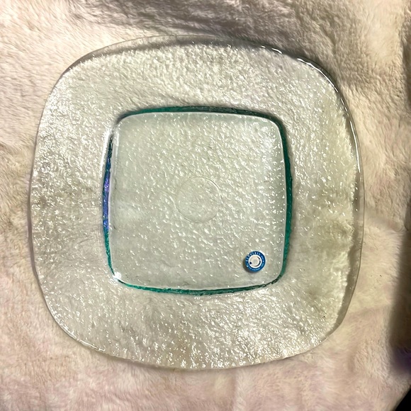 * REPLACEMENT PLATE * Ecoglass Recycled Glass Plate - Picture 1 of 11